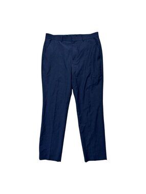 Express Extra Slim Dress Pants Mens 30x30 Navy Blue Wool Blend Stretch